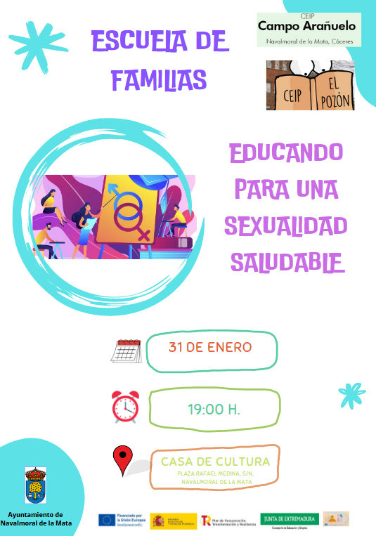 Cartel Escuela de familia sexualidad