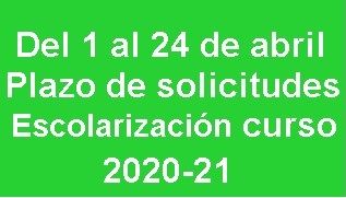 ESCOLARIZACIÓN 20 21