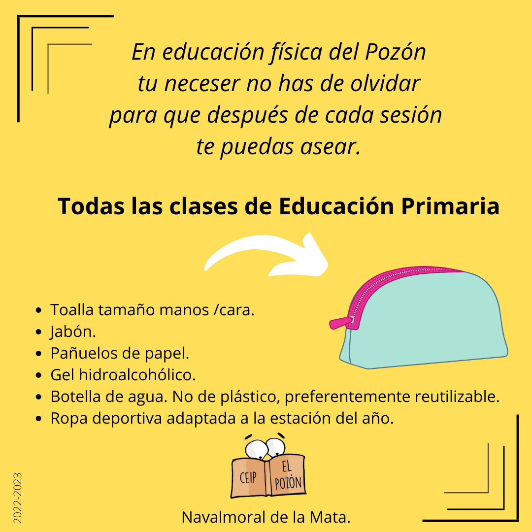 neceser educación física