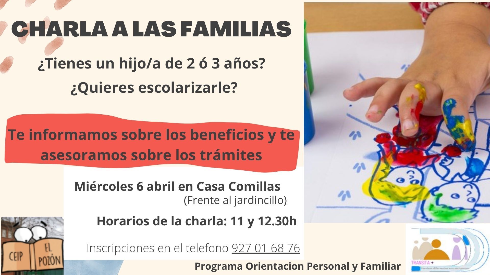 Charla para familias sobre escolarizacion aula 2 años